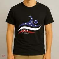 Patriotic American Flag Swimming Usa Gift Swim Team T-Shirt thumb 3