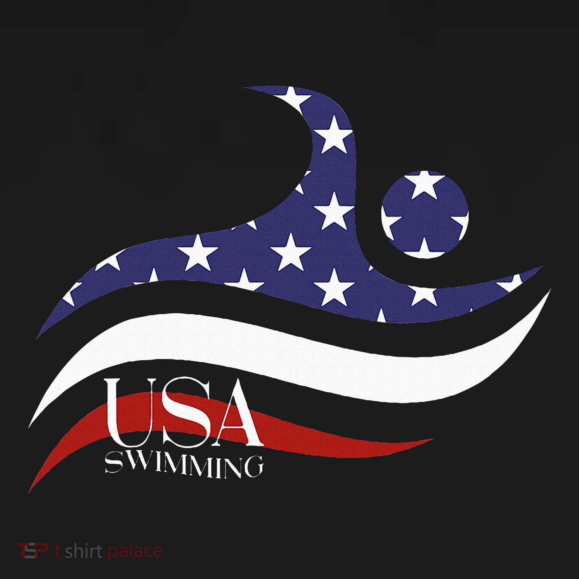 Patriotic American Flag Swimming Usa Gift Swim Team Women's Hoodie
