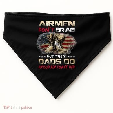 Proud Air Force Dad Air Force Graduation Air Tee USA-Made Doggie Bandana