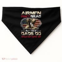 Proud Air Force Dad Air Force Graduation Air Tee USA-Made Doggie Bandana thumb 0