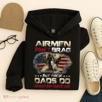 Proud Air Force Dad Air Force Graduation Air Tee Hoodie thumb 4