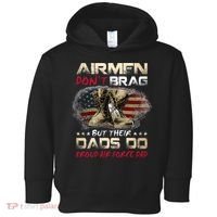 Proud Air Force Dad Air Force Graduation Air Tee Toddler Hoodie thumb 0
