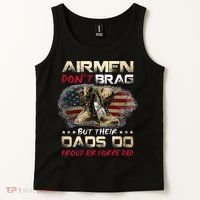 Proud Air Force Dad Air Force Graduation Air Tee Tank Top thumb 2