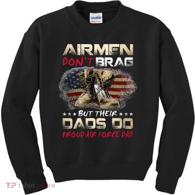 Proud Air Force Dad Air Force Graduation Air Tee Kids Sweatshirt