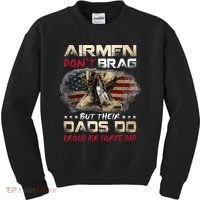 Proud Air Force Dad Air Force Graduation Air Tee Kids Sweatshirt thumb 0