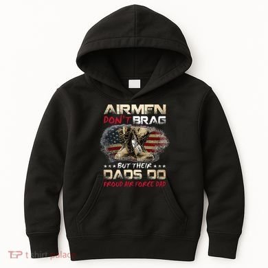 Proud Air Force Dad Air Force Graduation Air Tee Kids Hoodie