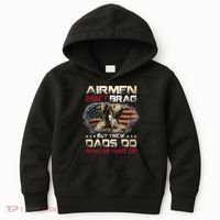 Proud Air Force Dad Air Force Graduation Air Tee Kids Hoodie thumb 0