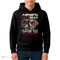 Proud Air Force Dad Air Force Graduation Air Tee Kids Hoodie thumb 4