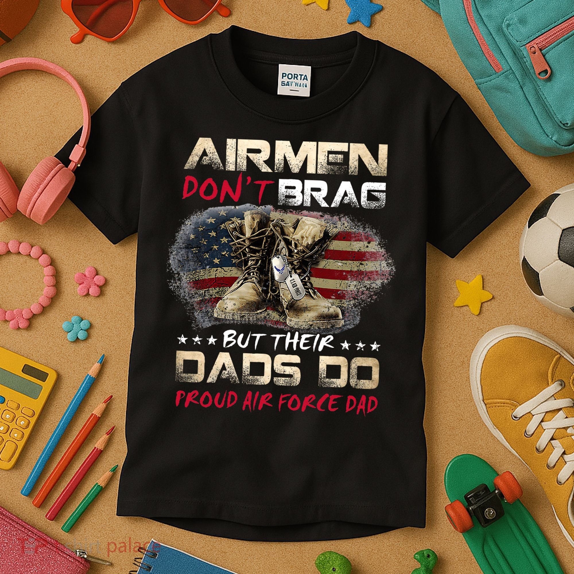 Proud Air Force Dad Air Force Graduation Air Tee Kids T-Shirt