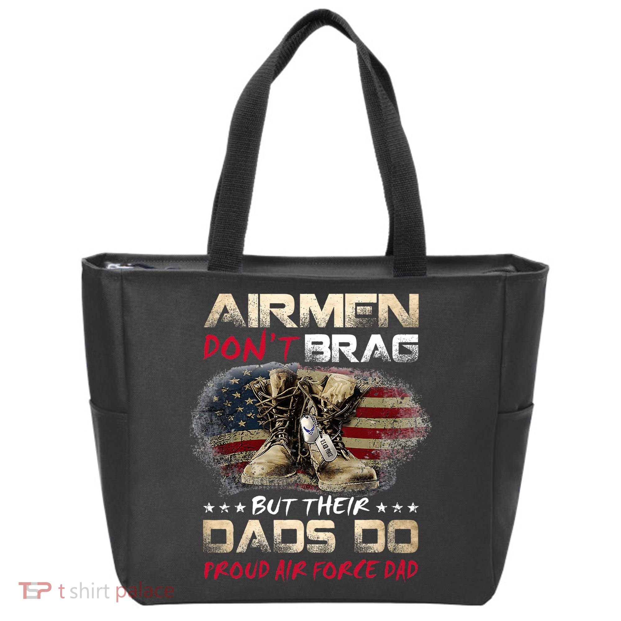 Proud Air Force Dad Air Force Graduation Air Tee Tote Bag