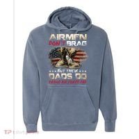 Proud Air Force Dad Air Force Graduation Air Tee Comfort Colors Garment-Dyed Hooded Sweatshirt thumb 0