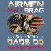 Proud Air Force Dad Air Force Graduation Air Tee Comfort Colors Garment-Dyed Hooded Sweatshirt thumb 2