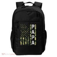 Papa American Flag Proud Dad Fathers Day Gift Backpack thumb 0