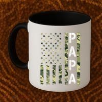 Papa American Flag Proud Dad Fathers Day Gift Coffee Mug thumb 2