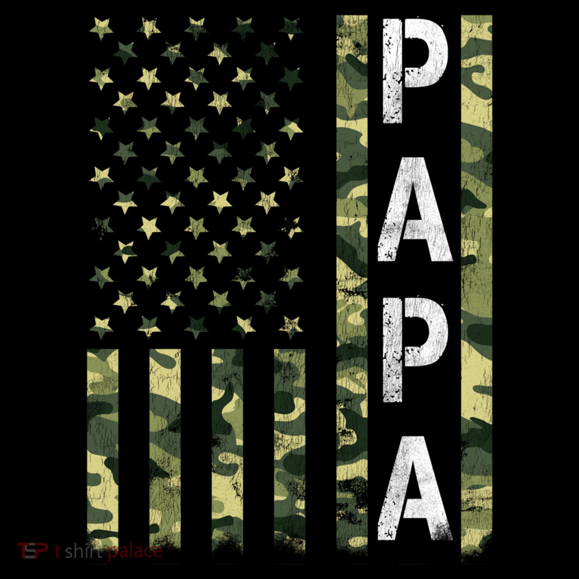 Papa American Flag Proud Dad Fathers Day Gift Coffee Mug