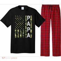 Papa American Flag Proud Dad Fathers Day Gift Pajama Set thumb 0