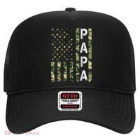 Papa American Flag Proud Dad Fathers Day Gift Hat thumb 0