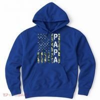 Papa American Flag Proud Dad Fathers Day Gift Hoodie thumb 0