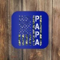 Papa American Flag Proud Dad Fathers Day Gift Coaster thumb 0
