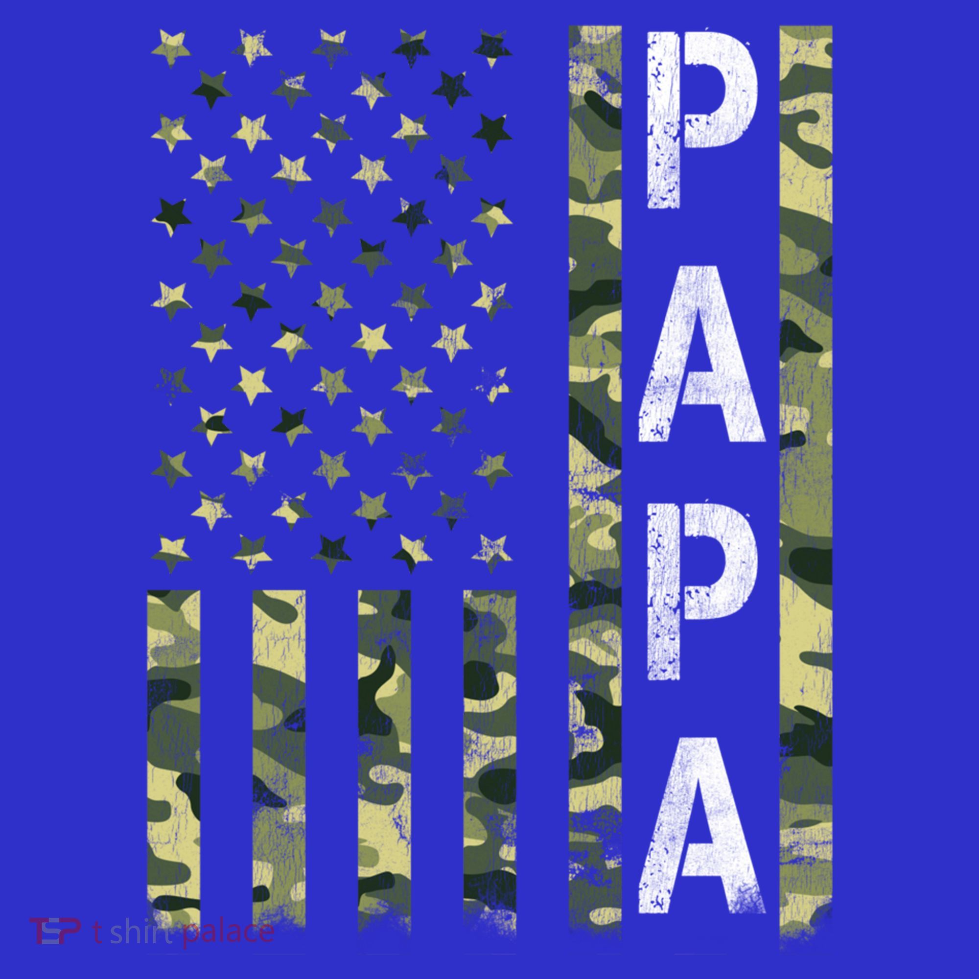 Papa American Flag Proud Dad Fathers Day Gift Mousepad