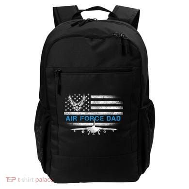 Proud Air Force Dad Cool Gift Veteran Flag Gift Great Gift Backpack