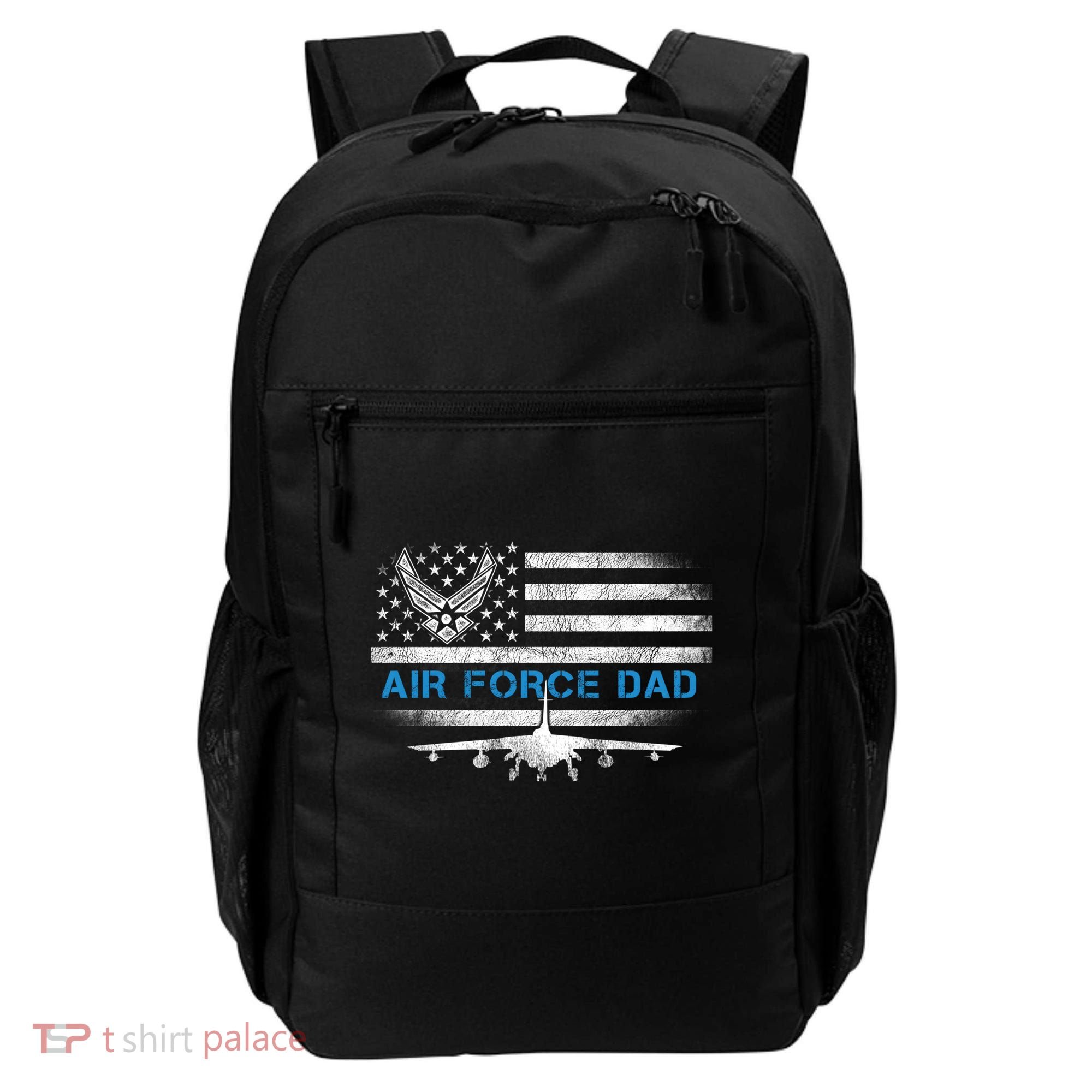 Proud Air Force Dad Cool Gift Veteran Flag Gift Great Gift Backpack