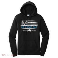 Proud Air Force Dad Cool Gift Veteran Flag Gift Great Gift Women's Hoodie thumb 0