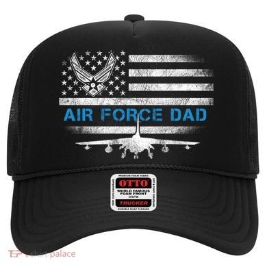 Proud Air Force Dad Cool Gift Veteran Flag Gift Great Gift Hat
