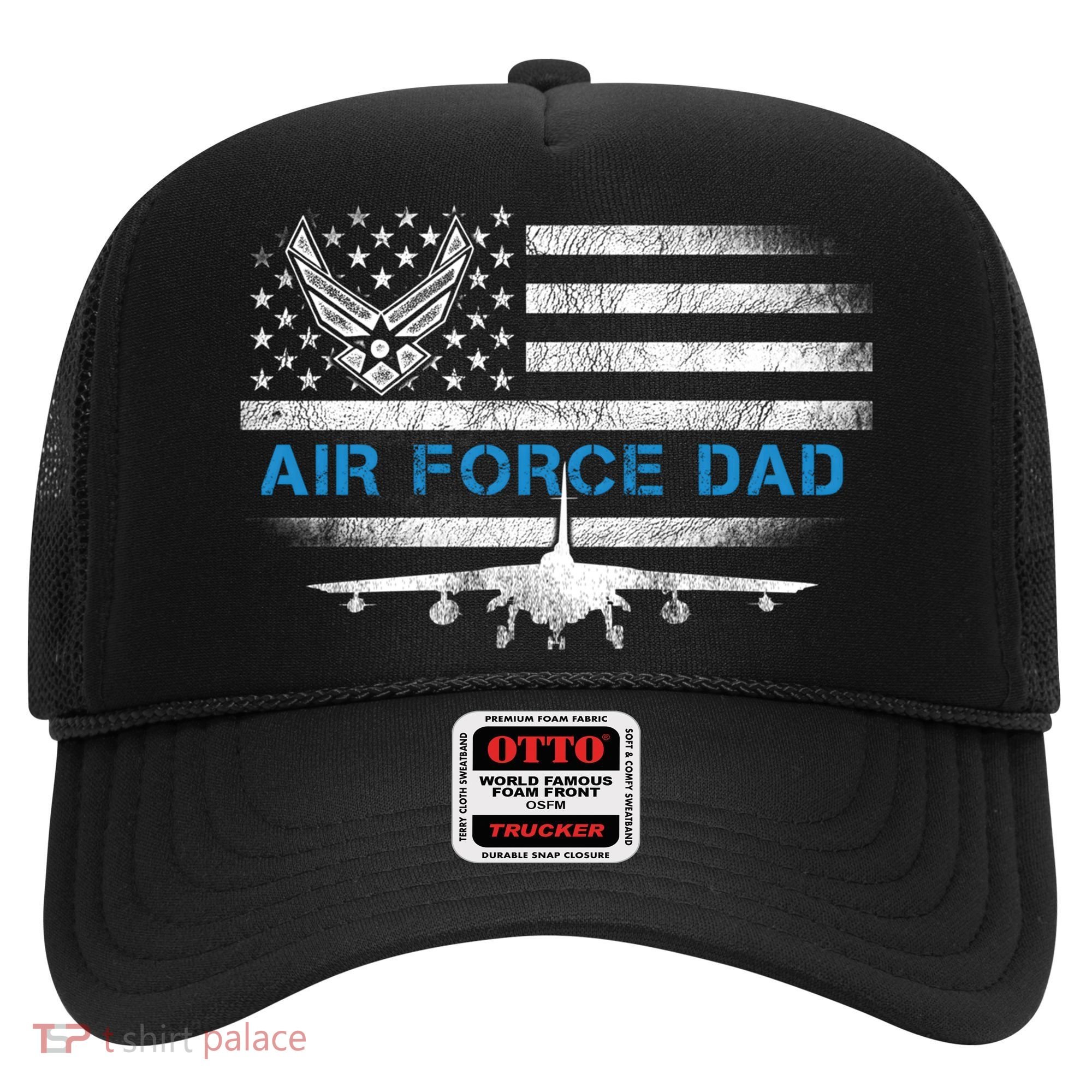 Proud Air Force Dad Cool Gift Veteran Flag Gift Great Gift Hat