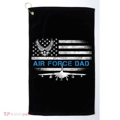Proud Air Force Dad Cool Gift Veteran Flag Gift Great Gift Golf Towel