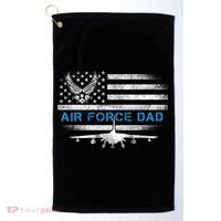 Proud Air Force Dad Cool Gift Veteran Flag Gift Great Gift Golf Towel thumb 0