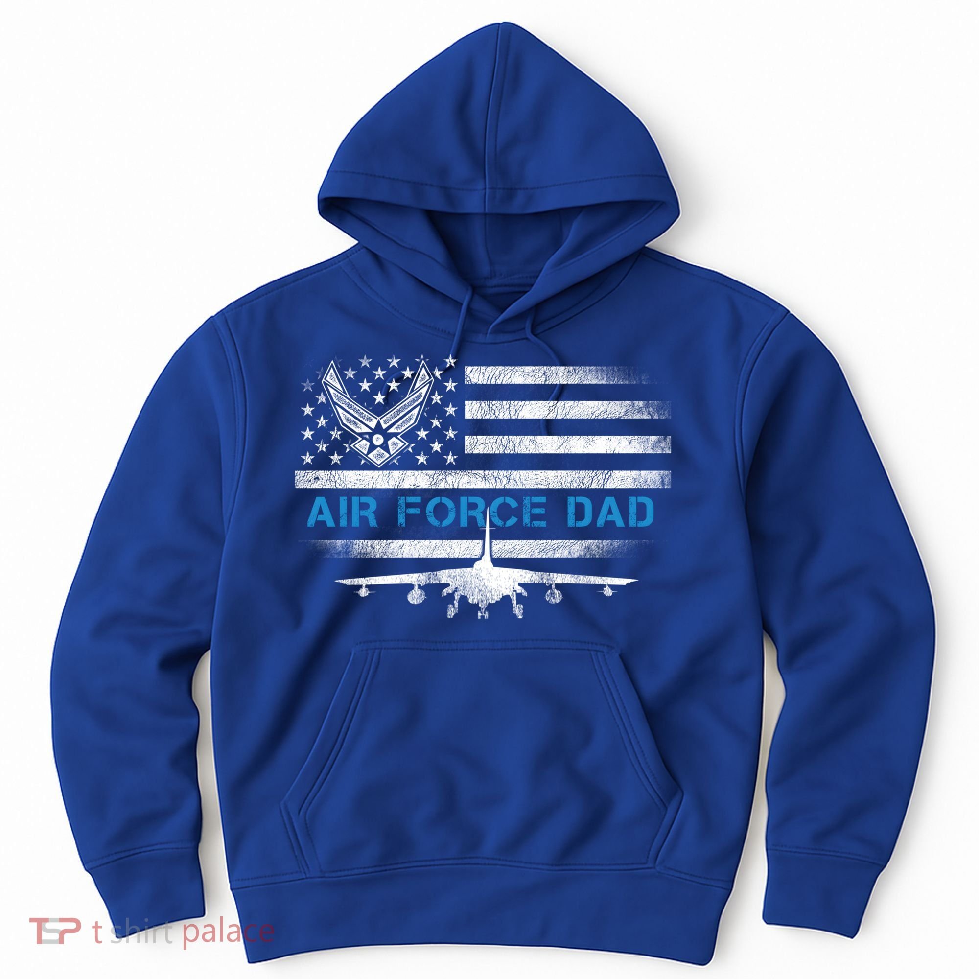 Proud Air Force Dad Cool Gift Veteran Flag Gift Great Gift Hoodie