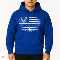 Proud Air Force Dad Cool Gift Veteran Flag Gift Great Gift Hoodie thumb 2