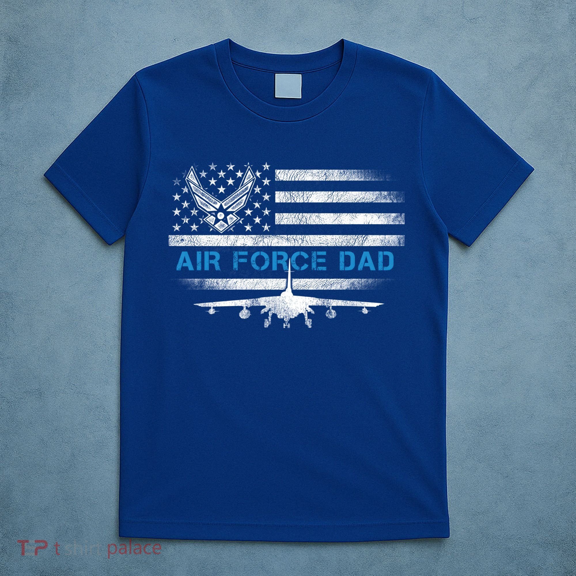 Proud Air Force Dad Cool Gift Veteran Flag Gift Great Gift T-Shirt