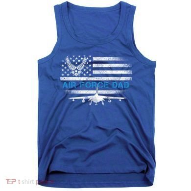 Proud Air Force Dad Cool Gift Veteran Flag Gift Great Gift Tank Top