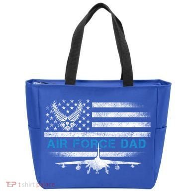 Proud Air Force Dad Cool Gift Veteran Flag Gift Great Gift Tote Bag