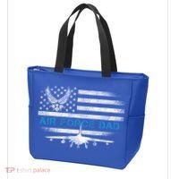 Proud Air Force Dad Cool Gift Veteran Flag Gift Great Gift Tote Bag thumb 3
