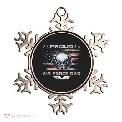 Proud Air Force Dad Military Veteran Pride Us Flag Cute Gift Ornament