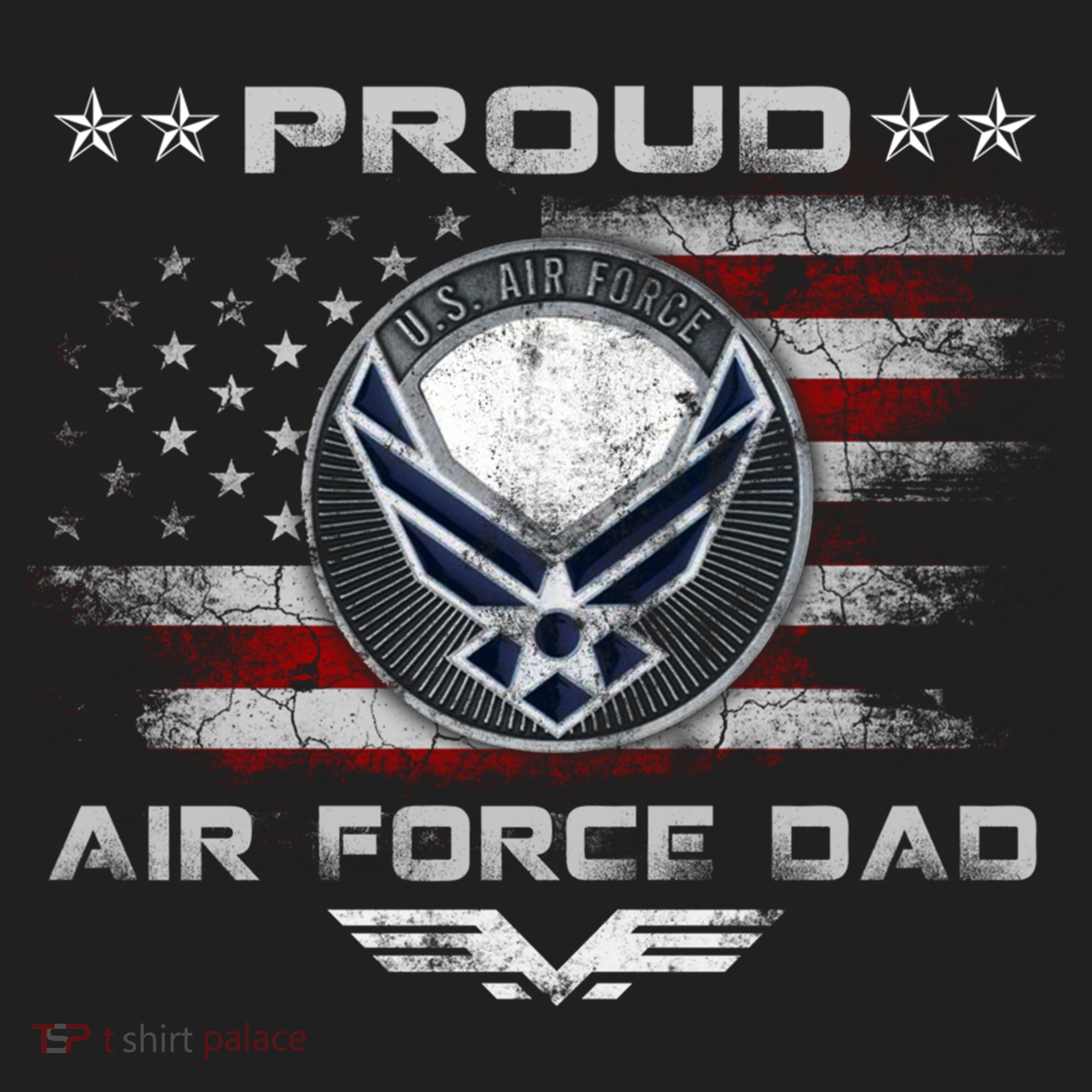 Proud Air Force Dad Military Veteran Pride Us Flag Cute Gift Hat