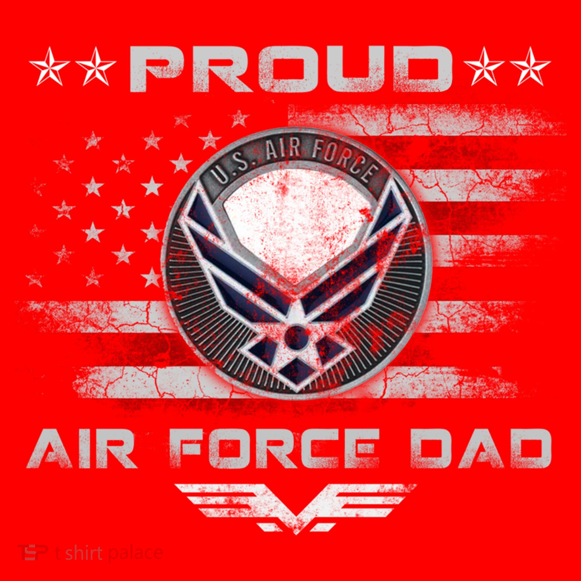Proud Air Force Dad Military Veteran Pride Us Flag Cute Gift Santa Hat