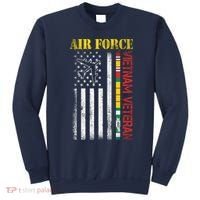 Proud Air Force Vietnam Veteran American Flag Gift Sweatshirt thumb 0