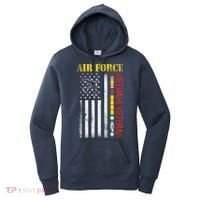Proud Air Force Vietnam Veteran American Flag Gift Women's Hoodie thumb 0