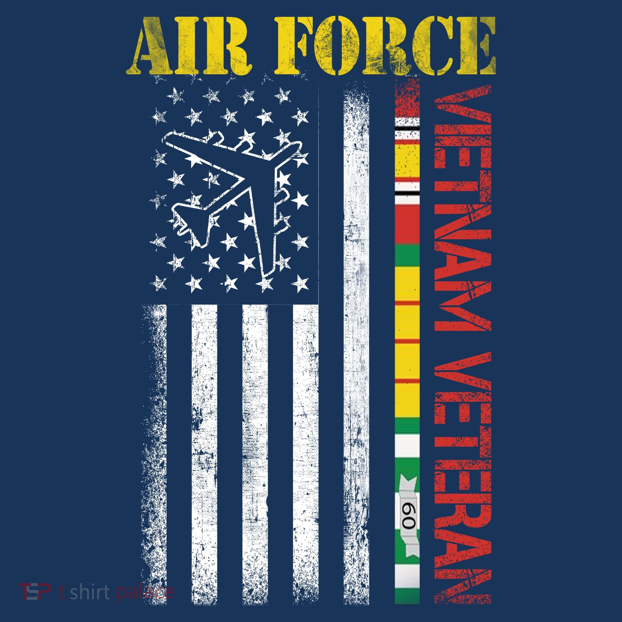 Proud Air Force Vietnam Veteran American Flag Gift Mousepad