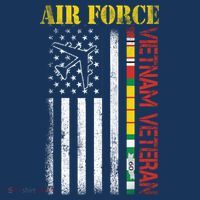 Proud Air Force Vietnam Veteran American Flag Gift Women's Tank Top thumb 5