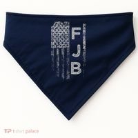 Pro America Flag Fuck Biden FJB USA-Made Doggie Bandana thumb 0