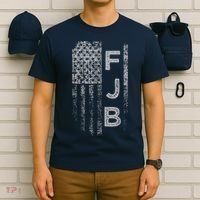 Pro America Flag Fuck Biden FJB T-Shirt thumb 6