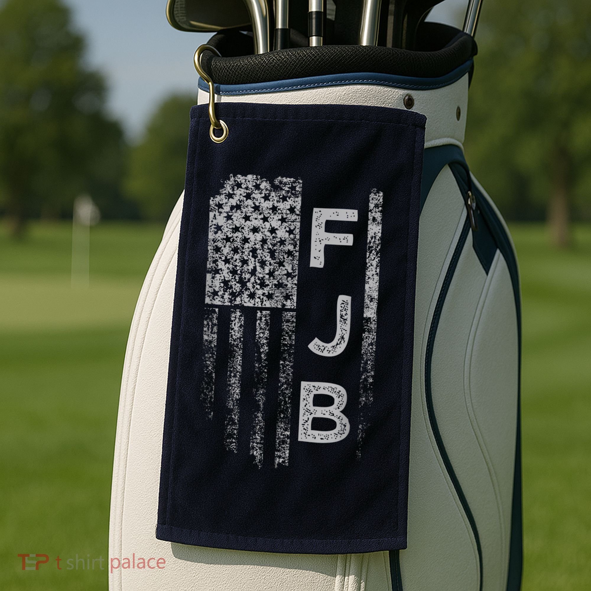 Pro America Flag Fuck Biden FJB Golf Towel