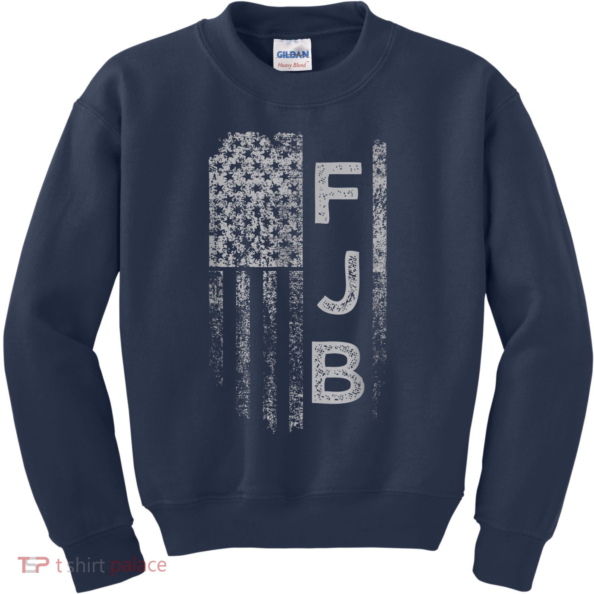 Pro America Flag Fuck Biden FJB Kids Sweatshirt