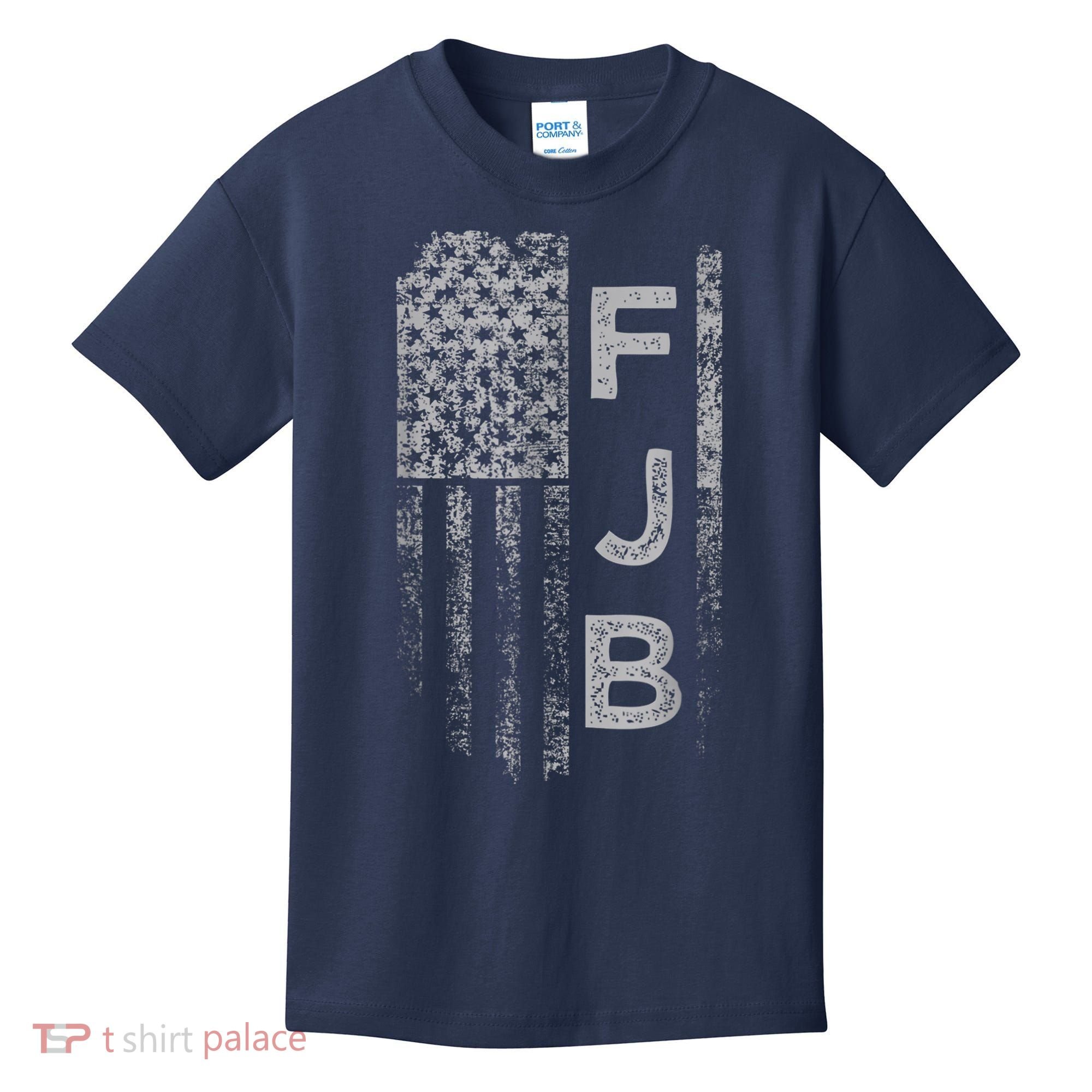 Pro America Flag Fuck Biden FJB Kids T-Shirt