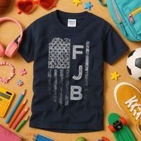 Pro America Flag Fuck Biden FJB Kids T-Shirt thumb 3